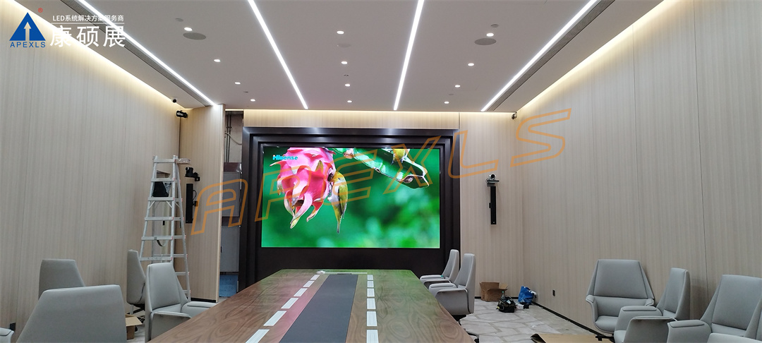 康硕展LED小间距案例，深圳福田联丰大厦P1.25显示屏
