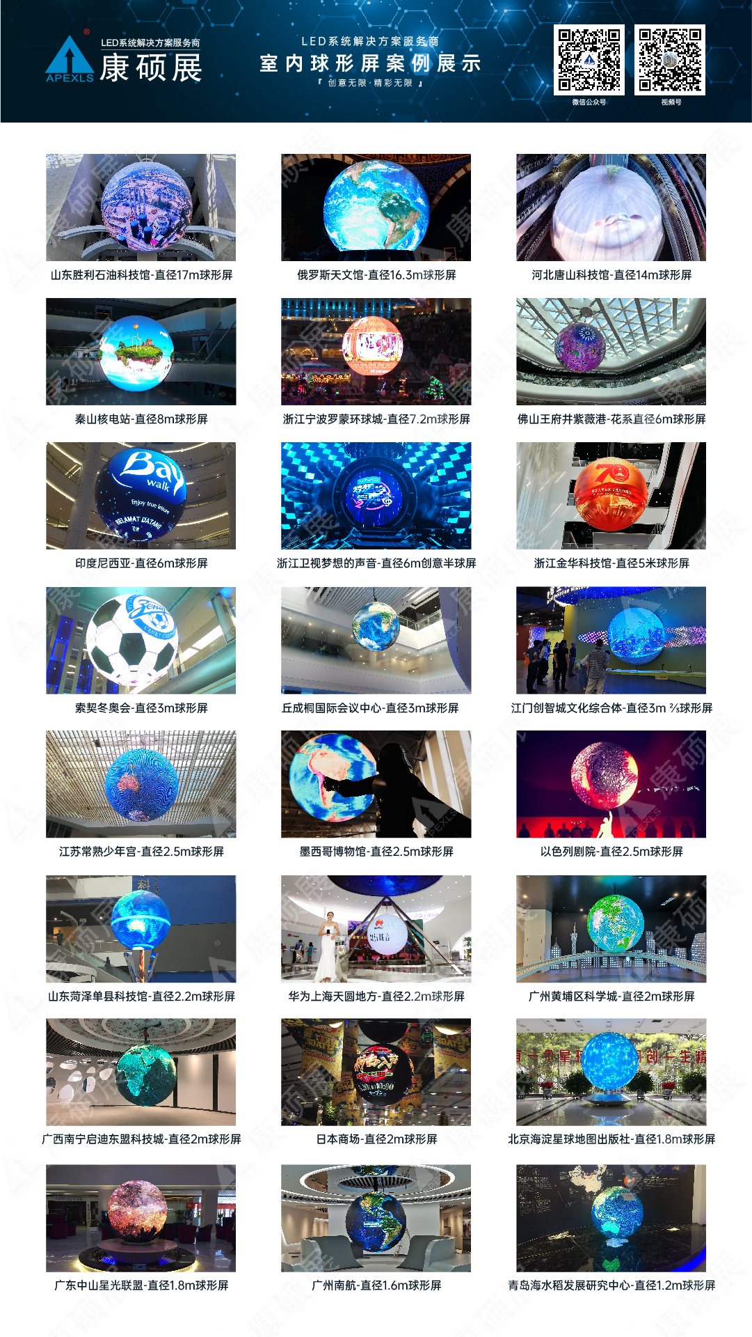 LED球形屏解决方案，LED球形屏厂家，LED球形案例集
