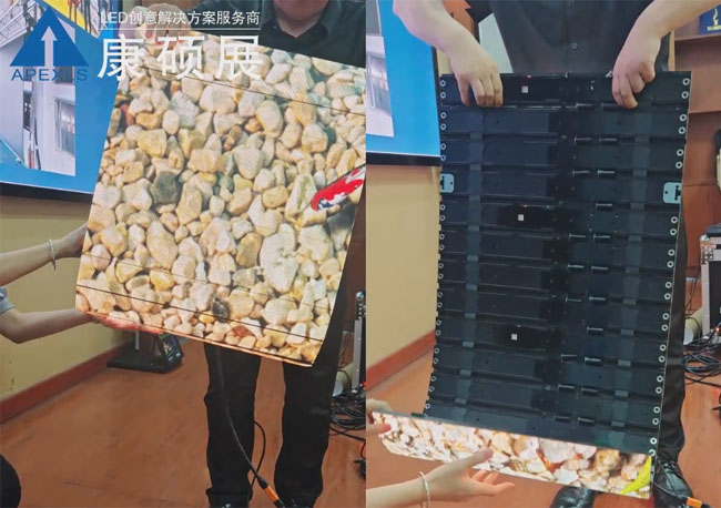 折叠LED卷帘显示屏 结构展示